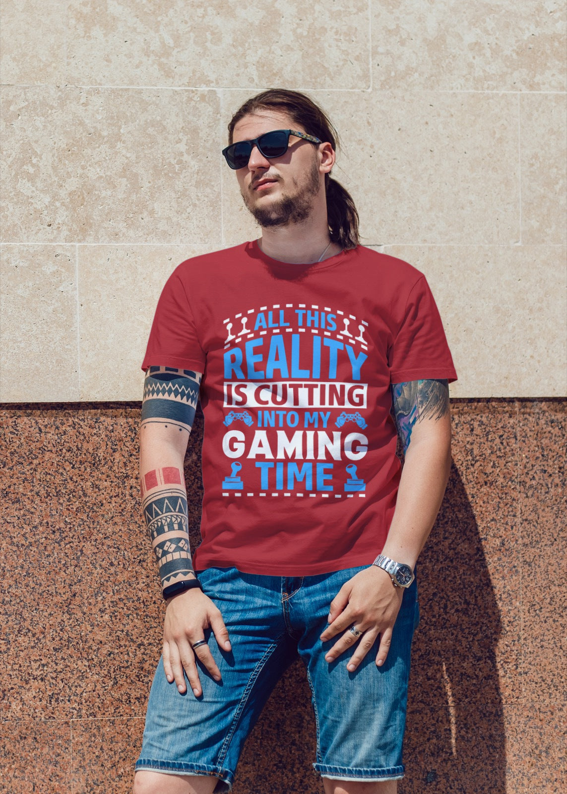 All This Reality Is Cutting Into My Gaming Time T-Shirt | Funny Gamer Graphic Tee | Video Game Player Humor Shirt | Nerdy eSports Top