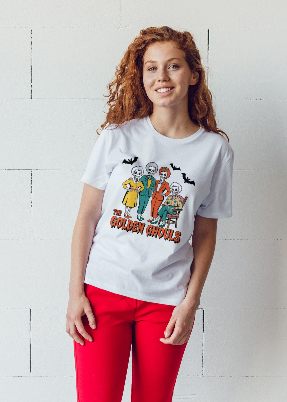 Golden Ghouls Halloween T-Shirt | Spooky Season Pop Culture Shirt | Retro Halloween Tee