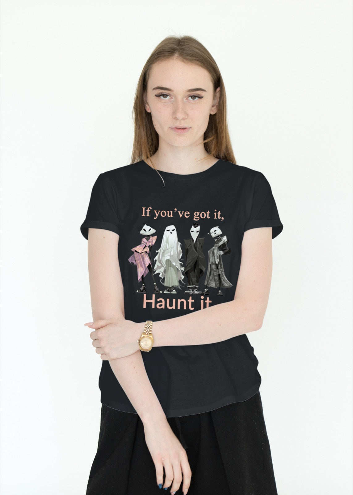 If You’ve Got It Haunt It T-Shirt – Fashionable Ghoul Halloween Shirt, Funny Spooky Season Graphic Tee for Women & Men